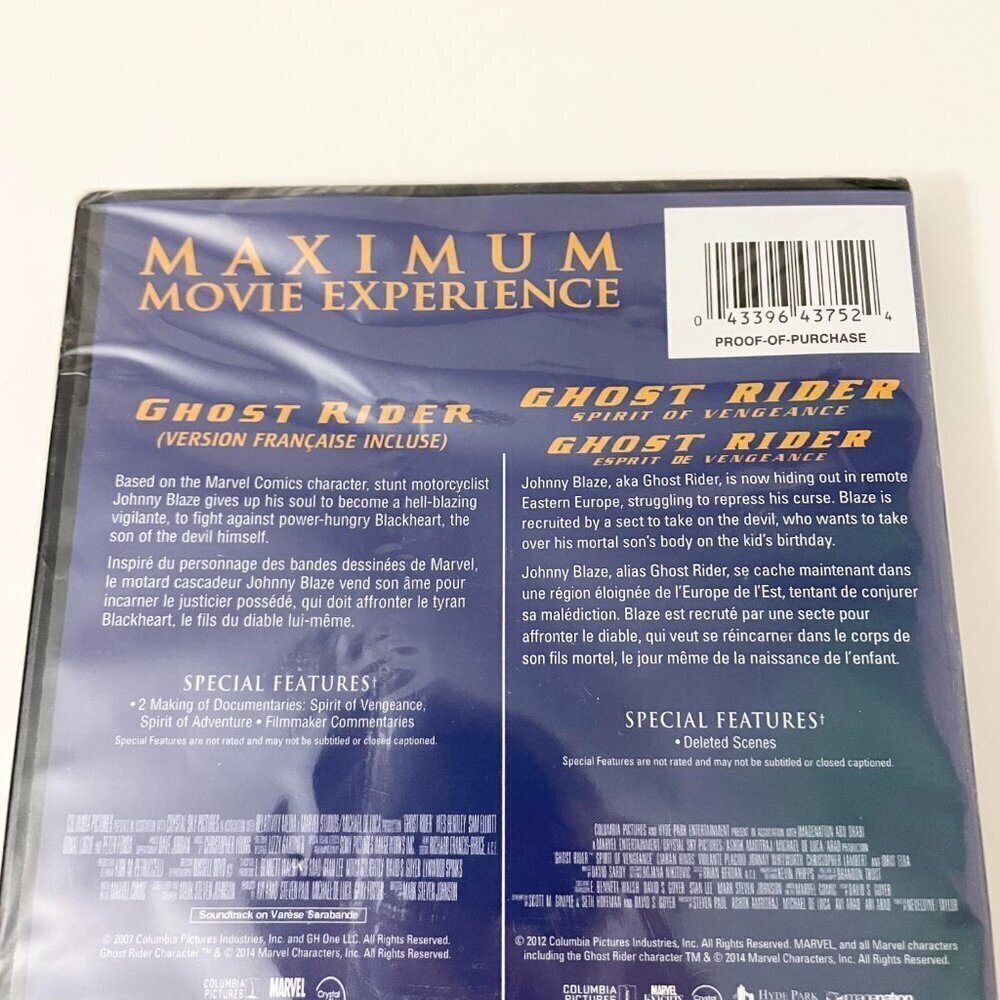 Ghost Rider Ghost Rider Spirit Of Vengeance Double Feature DVD - Picture 5 of 12